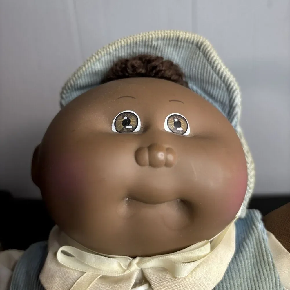 1985 Cabbage Patch Kid AA Preemie Brown Tuft Brown Eyes HM #1 OK Factory - Picture 6 of 14